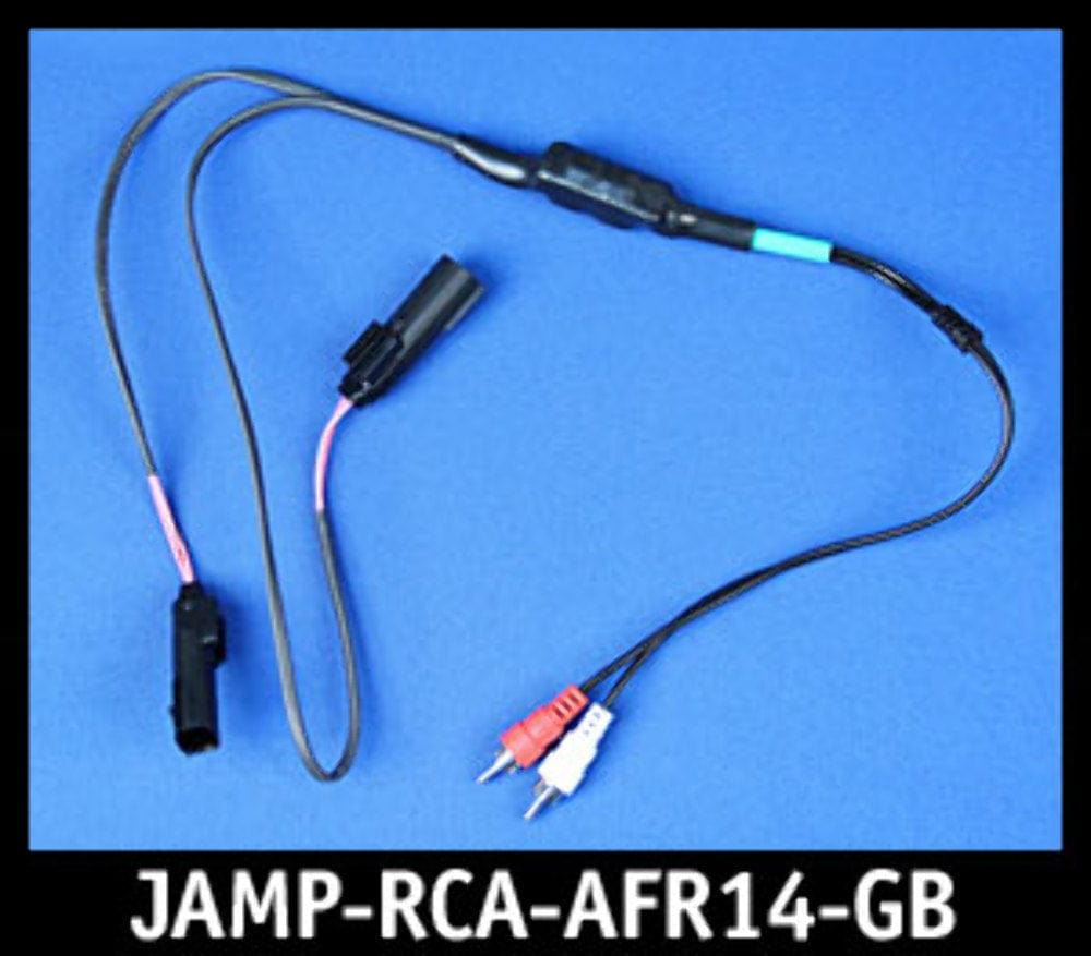 J&M Corp Audio Systems J&M Green-Band Front-Channel Isolated RCA Input Amp Harness 14+ Harley FLHX FLTR