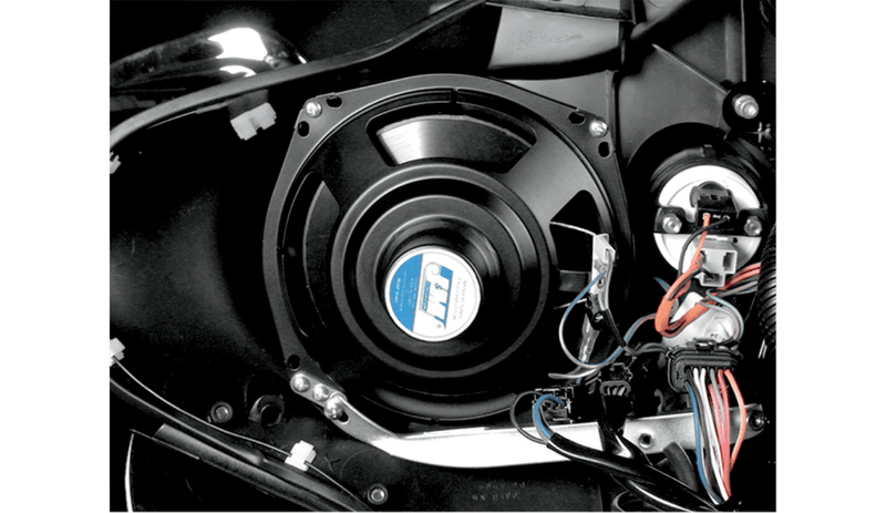 J&M Corp J&M Speakers Kit Pair 7.25" Waterproof High Performance Crossover Black Harley