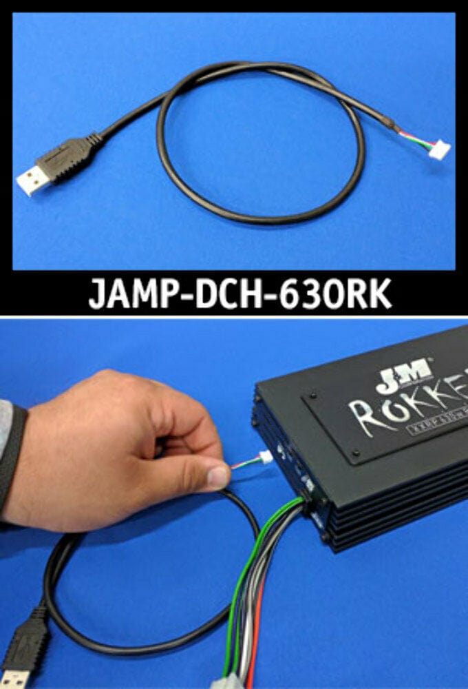 J&M Corp Other Motorcycle Accessories J&M DSP Dongle Connection Harness ROKKER XXRP 630w 4-CH Programmable Amplifier