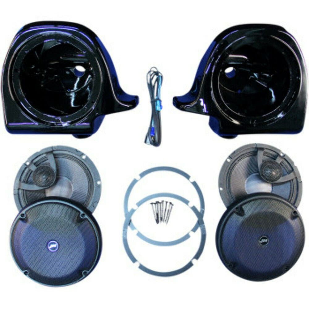 J&M Corp Other Motorcycle Accessories J&M Rokker XRP 6.58” Vented Lower Fairing Speaker Kit Speakers Harley Touring