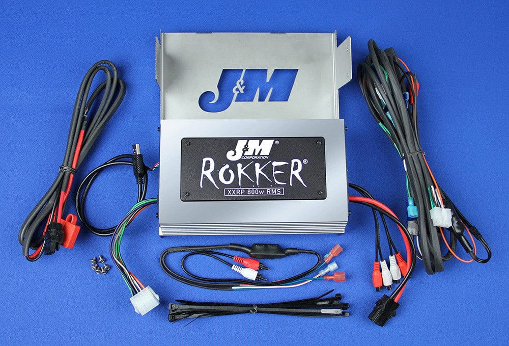 J&M Corp Other Motorcycle Accessories J&M Rokker XT-P 800w Watt 4 Channel Amplifier Amp Kit Harley Touring Ultra 06-13