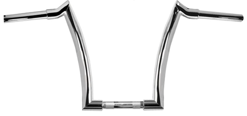 Jacknife 12" Handlebars Chrome Narrow Style 1 1/4" Center Harley Softail Dyna XL '82+