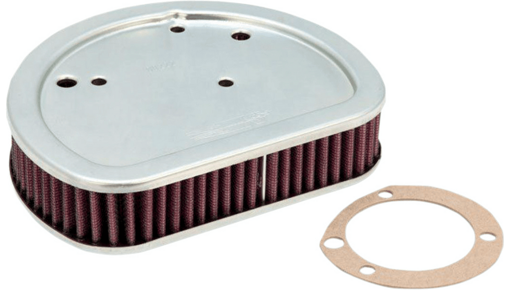 K&N K&N High Flow Air Filter Washable Reusable Polished OE Harley Softail 08-16