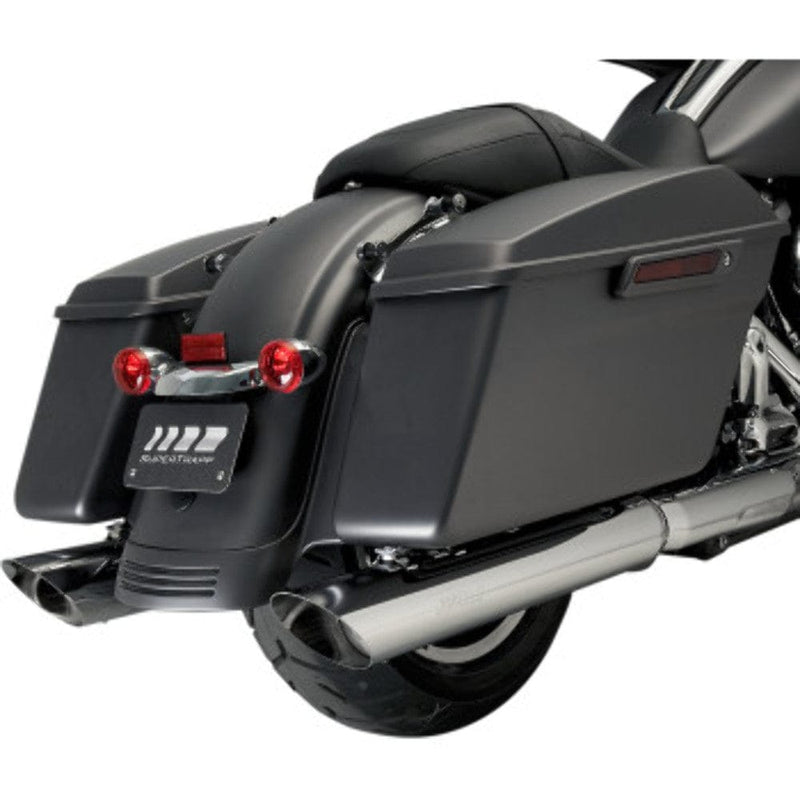 Kerker Silencers, Mufflers & Baffles Supertrapp Kerker Slash Chrome 4" Slip-On Mufflers Exhaust 17+ Harley Touring