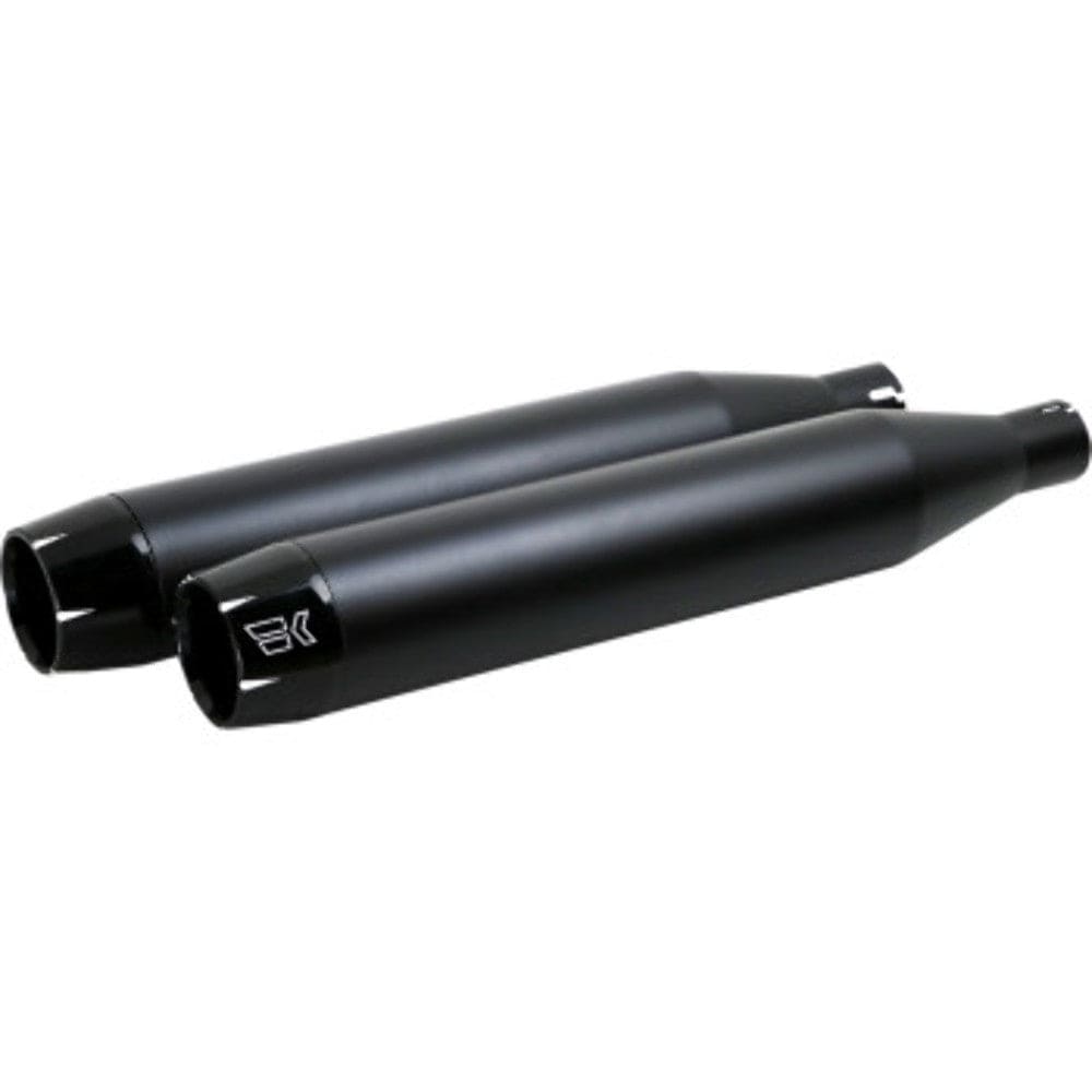 Khrome Werks Silencers, Mufflers & Baffles Khrome Werks 3.5" Black Shredder Tips Slip On Mufflers Pipes Harley Softail 18+