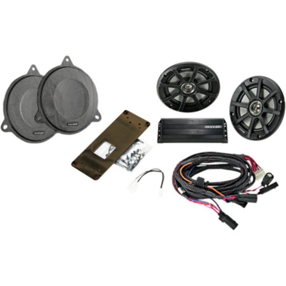 Kicker Amp Speaker Kit Kicker Coaxial Speaker Amp Fairing Kit Audio Plug N Play Harley Touring 14-20 FL