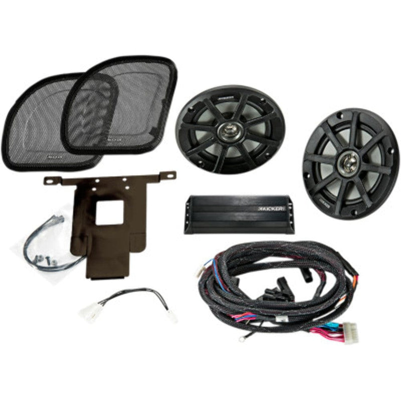 Kicker Amp Speaker Kit Kicker Coaxial Speaker Amp Fairing Kit Plug N Play Harley Touring 15-20 FLTRX/S