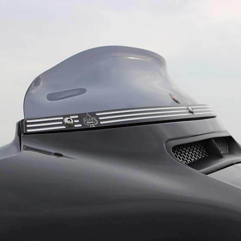 Klock Werks Klock Werks 4" Dark Smoke Tint Flare Windshield Batwing Harley Touring 2014-2020