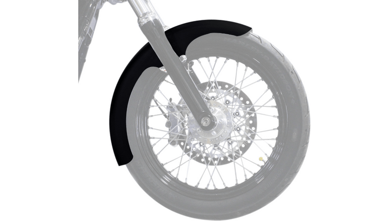 Klock Werks Klock Werks Hugger Taper Leg Front Fender Kit Chrome Block Black 19" Harley FXLR