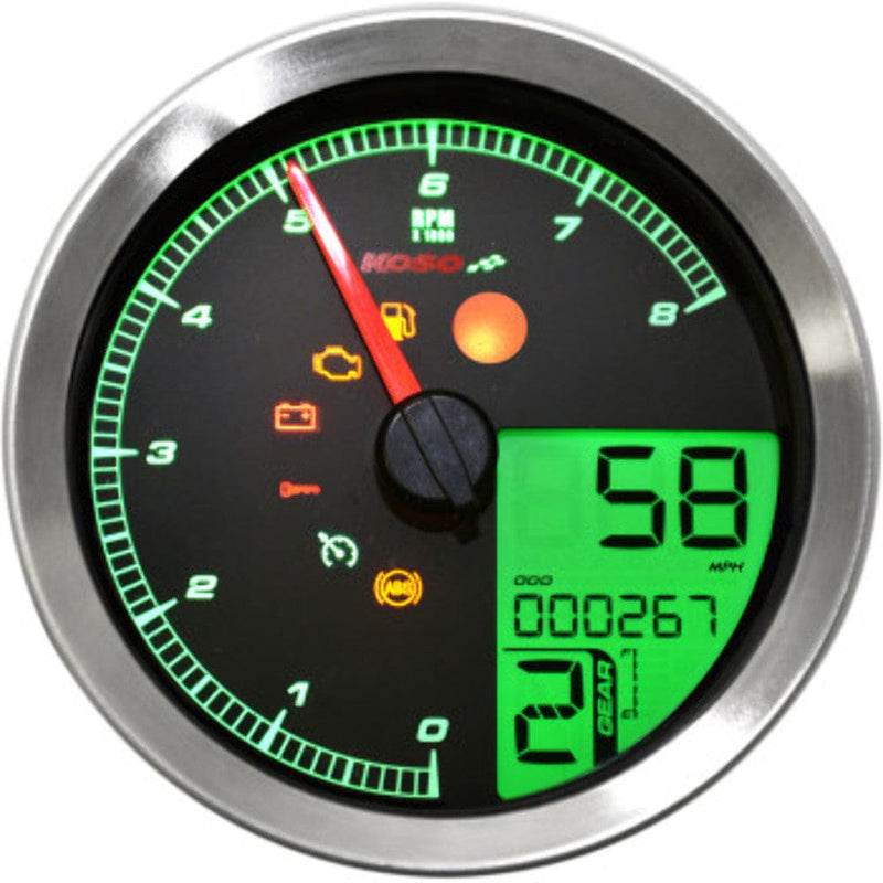 Koso North America Other Instruments & Gauges Koso North America HD-04 Speedometer/Tach Harley 04-11 Dyna 04-13 Sportster