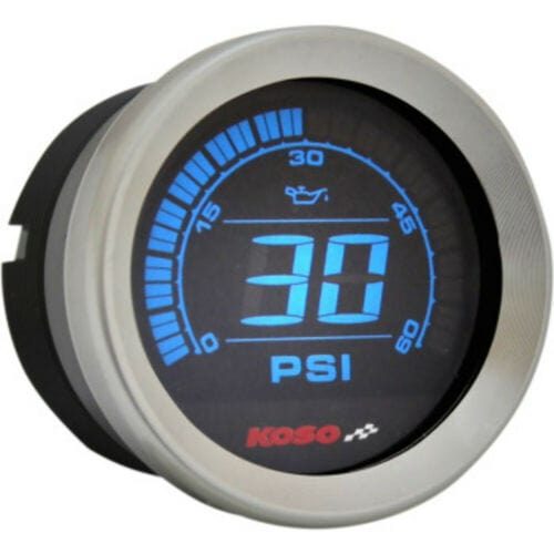 Koso North America Other Instruments & Gauges Koso North America LED 2" Oil Pressure Individual Replacement Gauge Harley