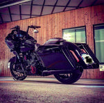 KST Kustoms Handlebars KST Kustoms Gloss Black 10" Pathfinder Handlebars Bars Harley Softail 1.25" 1.5"