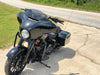 KST Kustoms Handlebars KST Kustoms Gloss Black 12" Mayhem Bagger Handlebars Bars Harley Touring Batwing