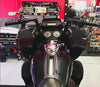 KST Kustoms Handlebars KST Kustoms Gloss Black 12" Outlaw Handlebars Bars Harley FLTR Softail Dyna 1.25