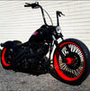 KST Kustoms Handlebars KST Kustoms Gloss Black 12" Straight Jacket Handlebars Bars Harley FLTR 1.25"