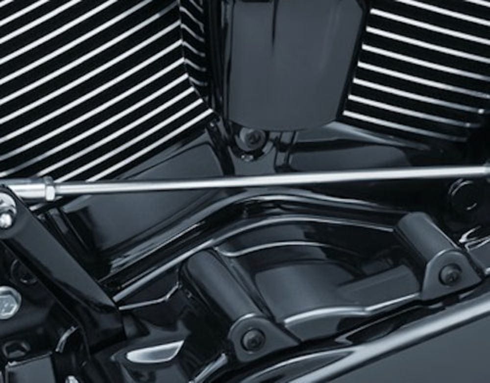 Kuryakyn Cylinder Heads & Valve Covers Kuryakyn Black Precision Engine Cylinder Base Cover Harley Touring & Trike M8