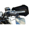 Kuryakyn Floorboard Kits Kuryakyn Black Dillinger Handlebar Rubber Grips Cable Throttle Silver Harley 96+