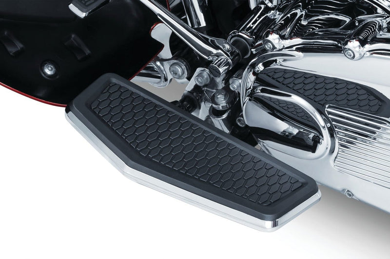 Kuryakyn Floorboard Kits Kuryakyn Hex Driver Floorboards Foot Peg Chrome  Harley 83+ Touring Softail Dyna