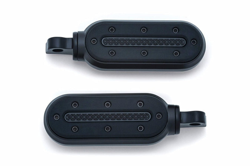 Kuryakyn Foot Pegs & Pedal Pads Kuryakyn Adjustable Black Heavy Industry Rubber Footpeg Footpegs Pair Harley