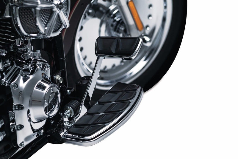 Kuryakyn Foot Pegs & Pedal Pads Kuryakyn Chrome Kinetic Brake Pedal Pad Rubber Harley Touring Heritage FLHR 4310
