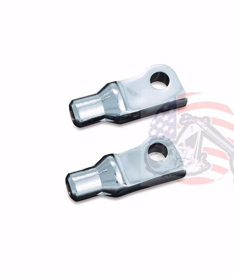 Kuryakyn Foot Pegs & Pedal Pads Kuryakyn Chrome Tapered Footpeg Peg Adapters Harley Sportster Forward Controls