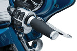 Kuryakyn Other Handlebars & Levers Kuryakyn Chrome Thresher Knurled Handlebar Grips Harley 96-2020 Cable Throttle