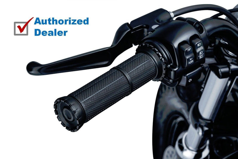 Kuryakyn Other Handlebars & Levers Kuryakyn Riot Cable Throttle Grips Black Harley 82-2018 Dyna Softail Touring XL