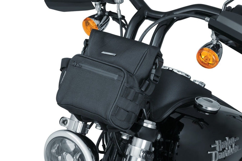 Kuryakyn Other Luggage Kuryakyn Barrio Black Front Handlebar Fork Windshield SissyBar Bag Metric Harley