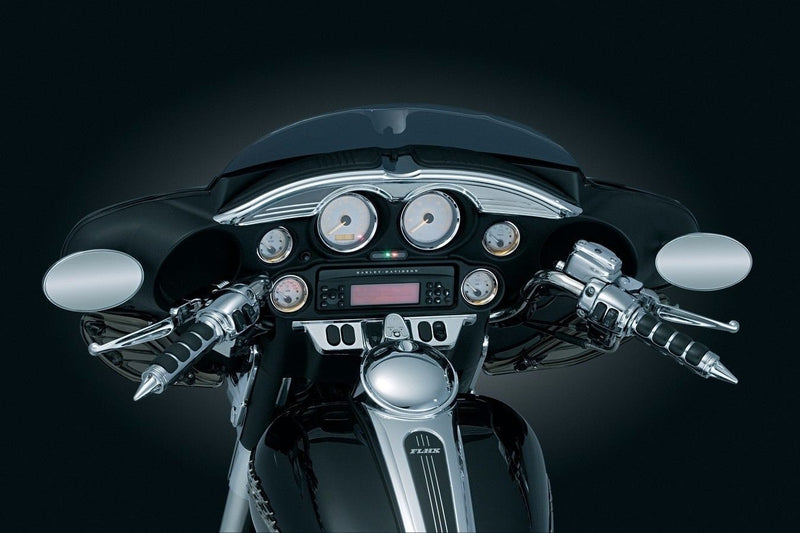 Kuryakyn Other Motorcycle Accessories Kuryakyn Chrome Batwing Dash Button Switch Panel Accent Harley Touring Electra