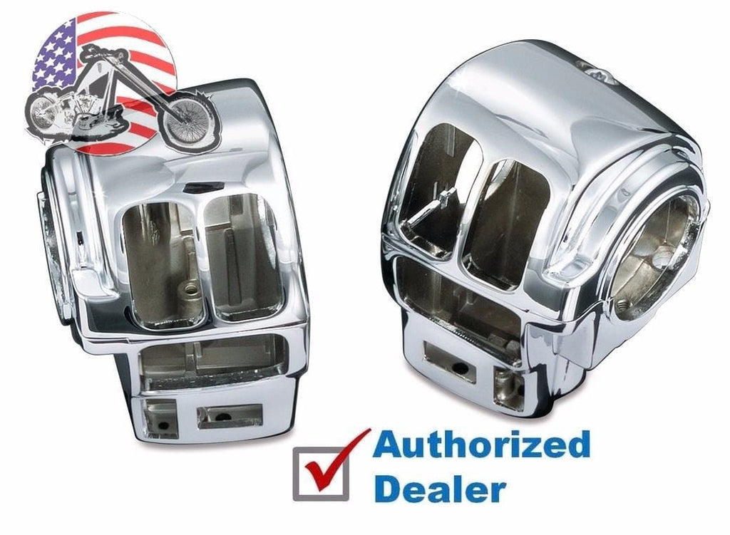 Kuryakyn Other Motorcycle Accessories Kuryakyn Chrome Handlebar Control Switch Button Housing Set Pair Harley Touring