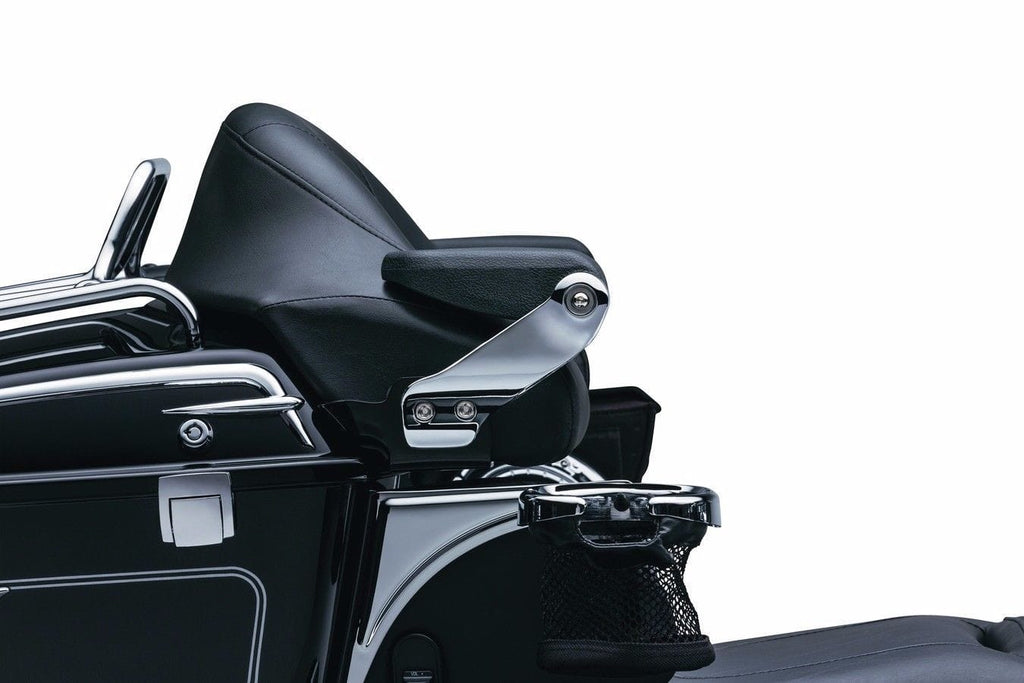 Kuryakyn Chrome Molded Stealth Passenger Armrests Tour Pack