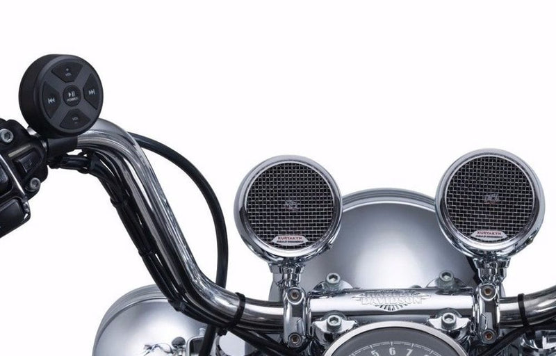 Chrome bluetooth motorcycle discount speakers