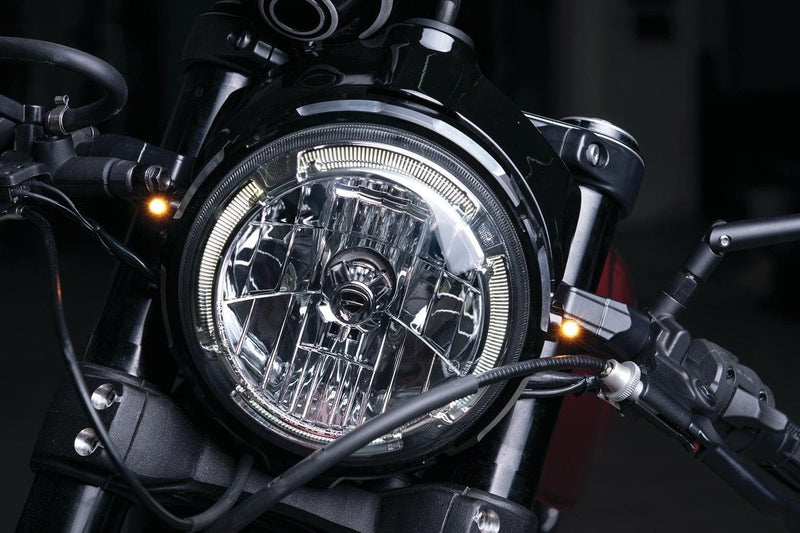 Kuryakyn Other Motorcycle Accessories Kuryakyn Kellermann Atto Black Front Rear Amber Dark Lens Turn Signal Light Lamp