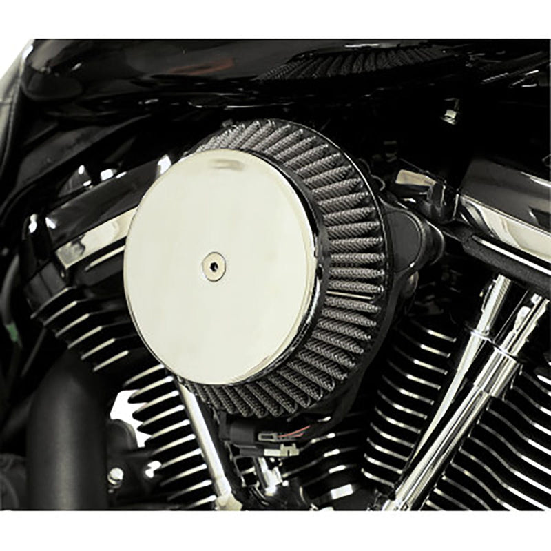 LA Choppers Air Filters LA Choppers Plain Chrome Cover Big Air Cleaner Filter Harley 17+ Touring Softail