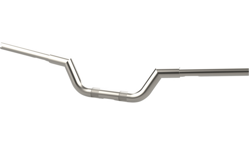 LA Choppers LA Choppers Valley Handlebars Stainless 4" Knurled Pre-Drilled Slotted Harley