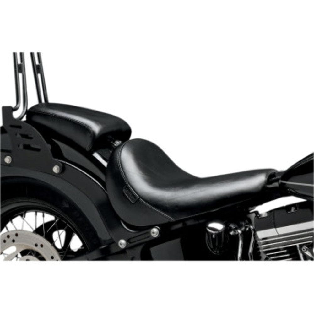 Le Pera Seats Le Pera Bare Bones Black Smooth Rear Pillion Pad Seat Harley Softail Blackline