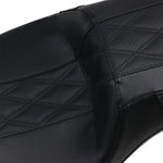 Le Pera Seats Le Pera Black Diamond Outcast 2 Up Daddy Long Legs Seat 2008-2020 Harley Touring