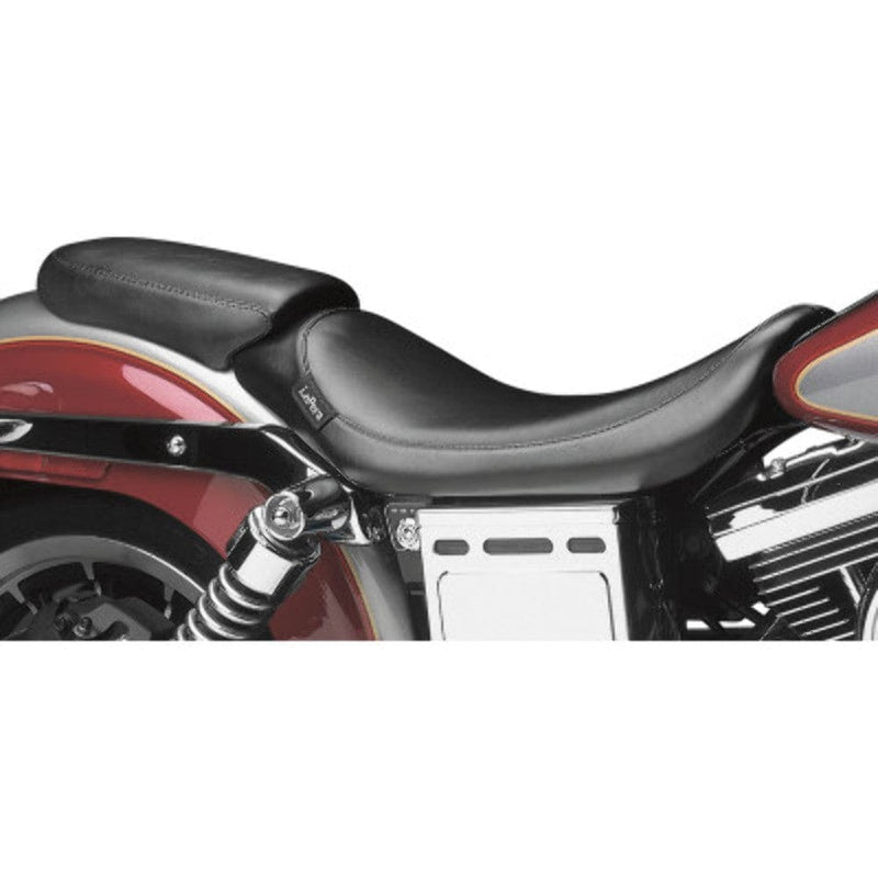 Le Pera Seats Le Pera Black Smooth Bare Bones Barebones Pillion Pad 1996-2003 Harley Dyna FXD