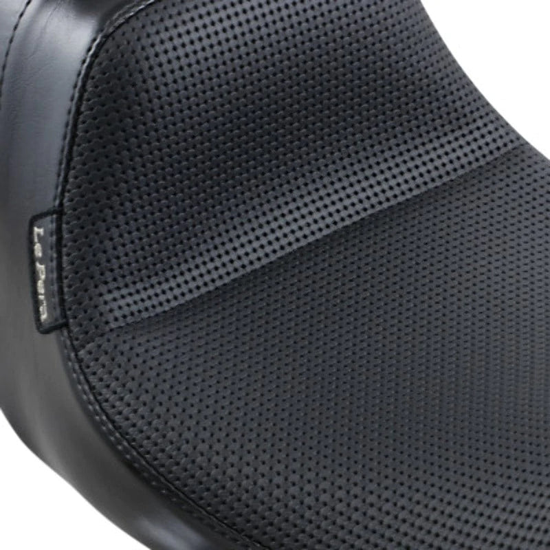 Le Pera Seats Le Pera Daytona Sport 2 Up Black Basket Weave Vinyl Seat Harley Touring 08-20