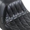 Le Pera Seats Le Pera Daytona Sport 2 Up Black Diamond Stitch Vinyl Seat Harley Touring 08-20