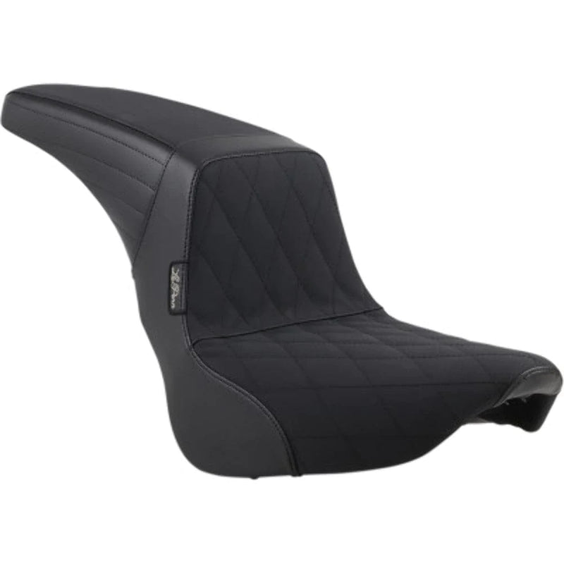 Le Pera Seats Le Pera Kick Flip Vinyl Diamond Gripp Tape 2Up Seat Harley 18+ Softail FLHC FLDE