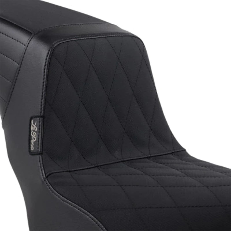 Le Pera Seats Le Pera Kick Flip Vinyl Diamond Gripp Tape 2Up Seat Harley 18+ Softail FLHC FLDE