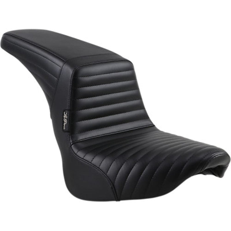 Le Pera Seats Le Pera Kick Flip Vinyl Pleated Stitch 2 Up Seat Harley 18+ Softail Fat Bob FXFB