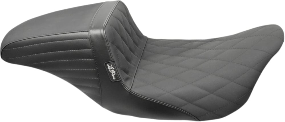 Le Pera Seats Le Pera Kickflip Daddy Long Legs Solo Reach Diamond Grip Tape Seat 08+ Harley