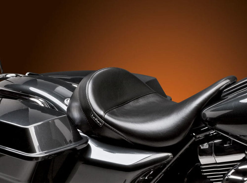 Le Pera Seats Le Pera LePera Aviator Smooth Vinyl Solo Driver Seat Harley 08-20 Touring Bagger