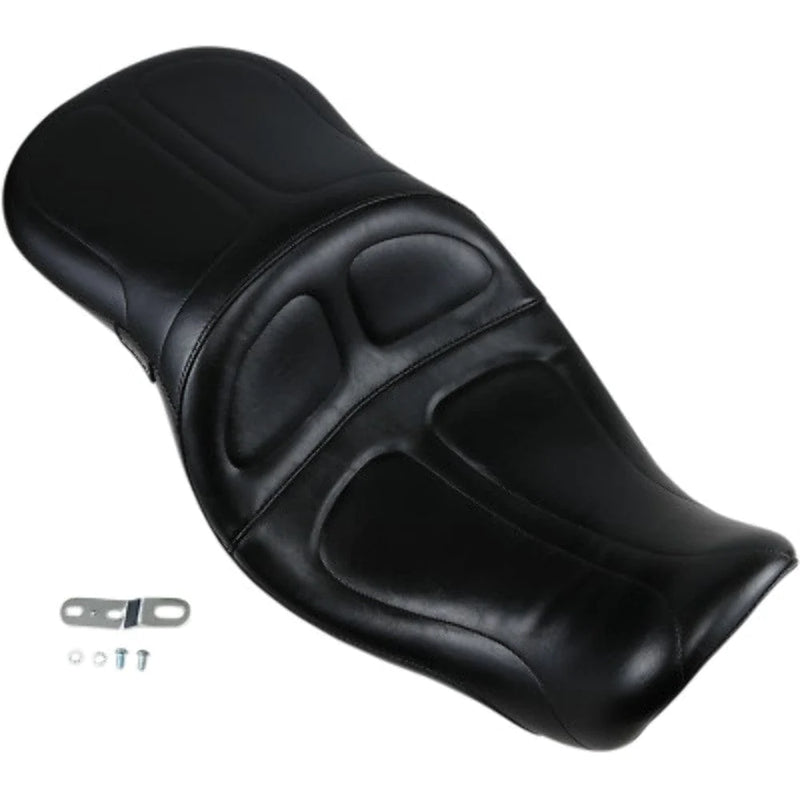 Le Pera Seats Le Pera Lepera Black Maverick Stitched 2-Up Vinyl Seat 2006-2017 Harley Dyna FXD