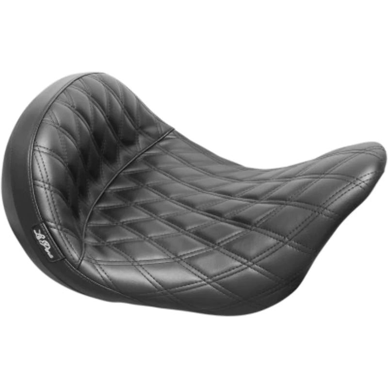 Le Pera Seats Le Pera Monterey Sport Vinyl Double Diamond Stitch Solo Seat Harley 08+ Touring