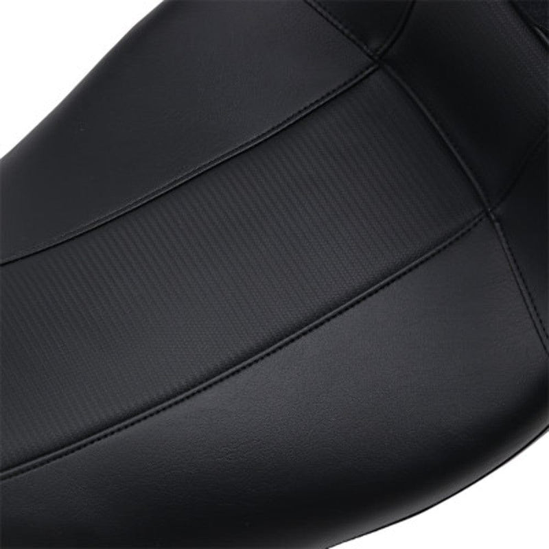 Le Pera Seats Le Pera Outcast 2 Up GT Black Carbon Fiber Seat w/ Backrest Harley Touring 08+