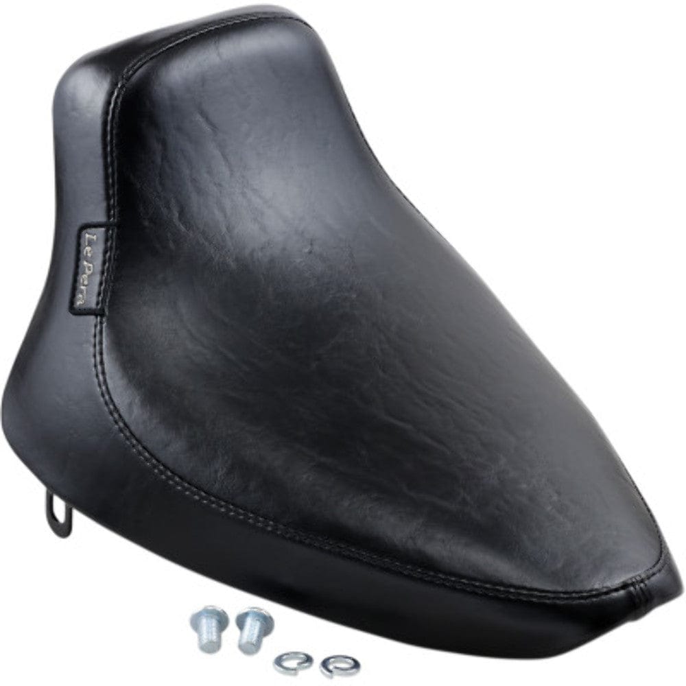 Le Pera Seats Le Pera Silhouette Smooth Black Vinyl Solo Seat Harley 1984-99 Softail FXST FLST