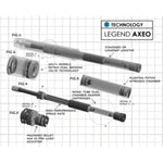 Legend Suspension Fork Tubes Legend AXEO High-Performance Front Suspension Fork Tube Kit Harley 09-13 Trike